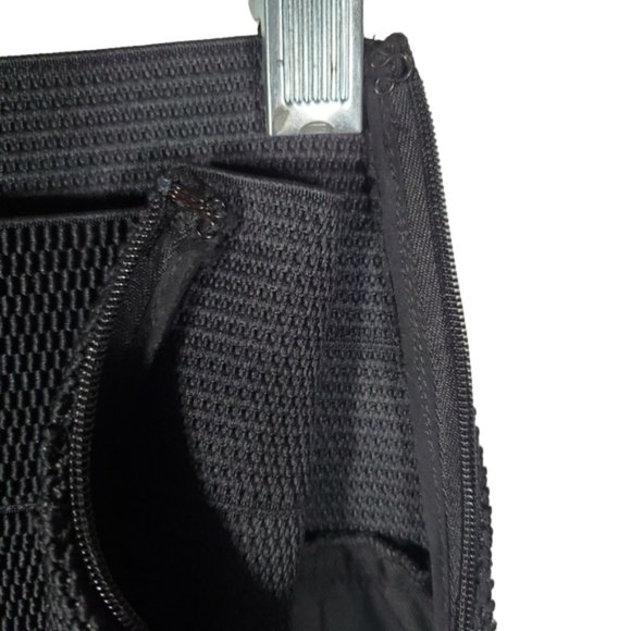 Maison de Papillon Black Wide Leg High Rise Pants Capsule Minimalist Wool Silk L - Picture 4 of 11